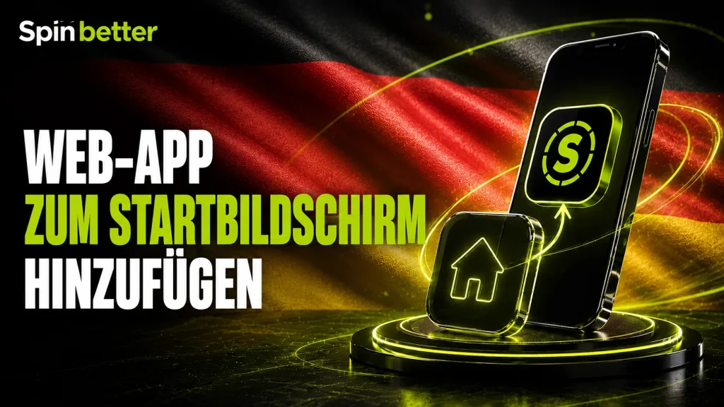 Füge die SpinBetter Web-App zum Startbildschirm hinzu