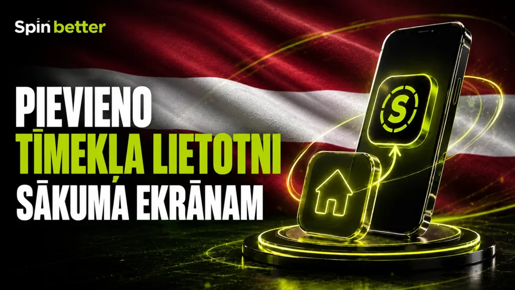 Pievieno SpinBetter tīmekļa lietotni sākuma ekrānam