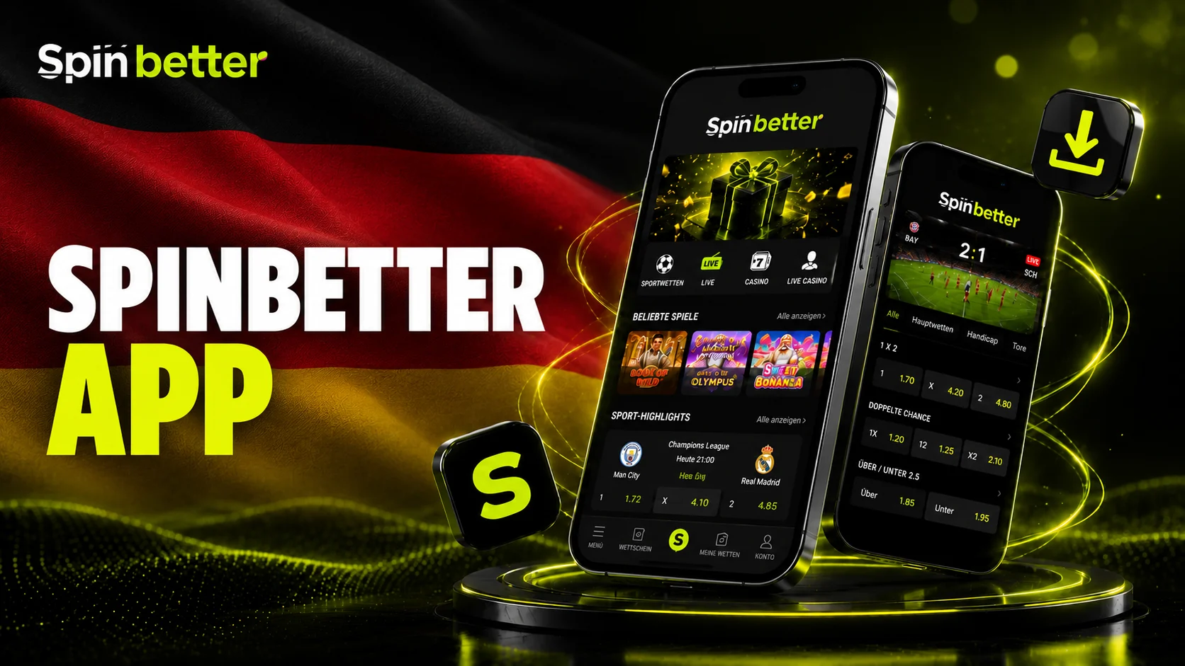 SpinBetter Mobile-App