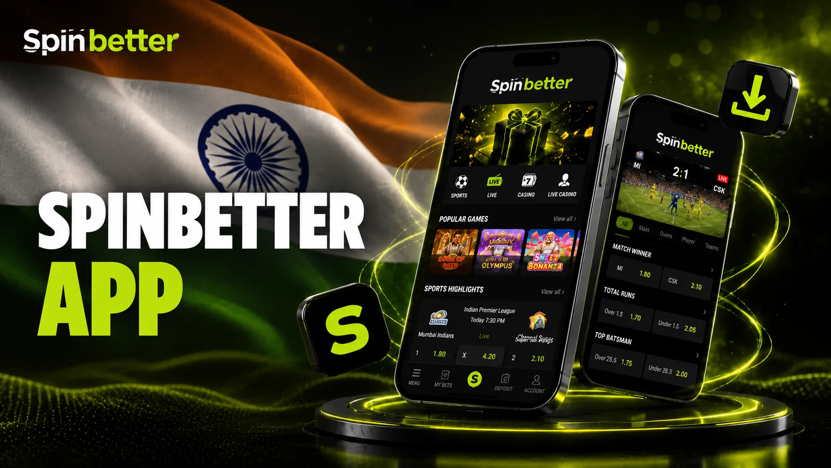 SpinBetter mobile app