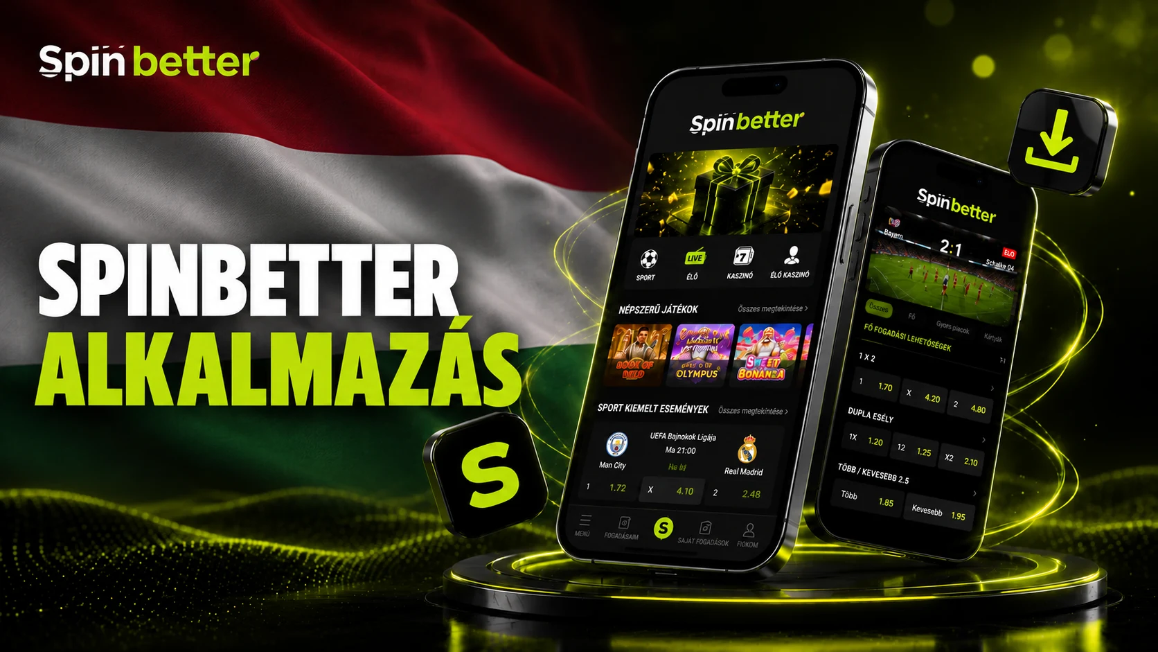 SpinBetter mobilalkalmazás
