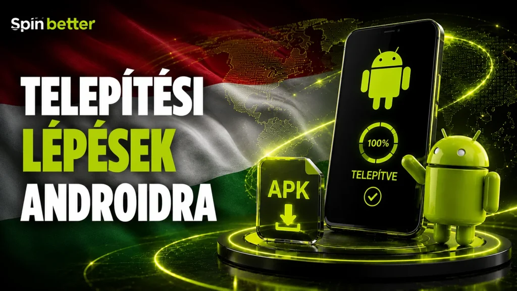 SpinBetter Android alkalmazás telepítési útmutató