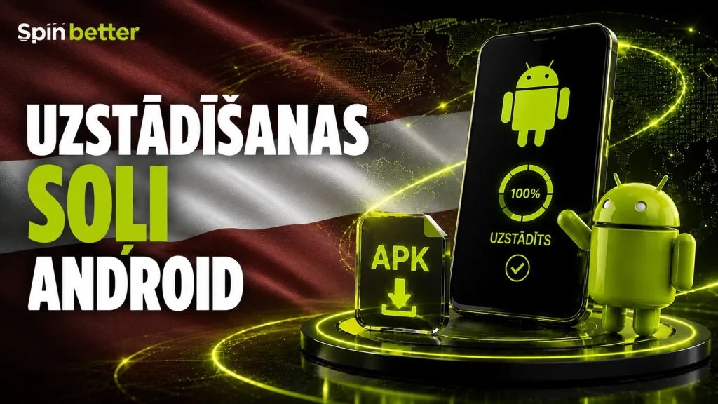 SpinBetter Android lietotnes instalēšanas soļi