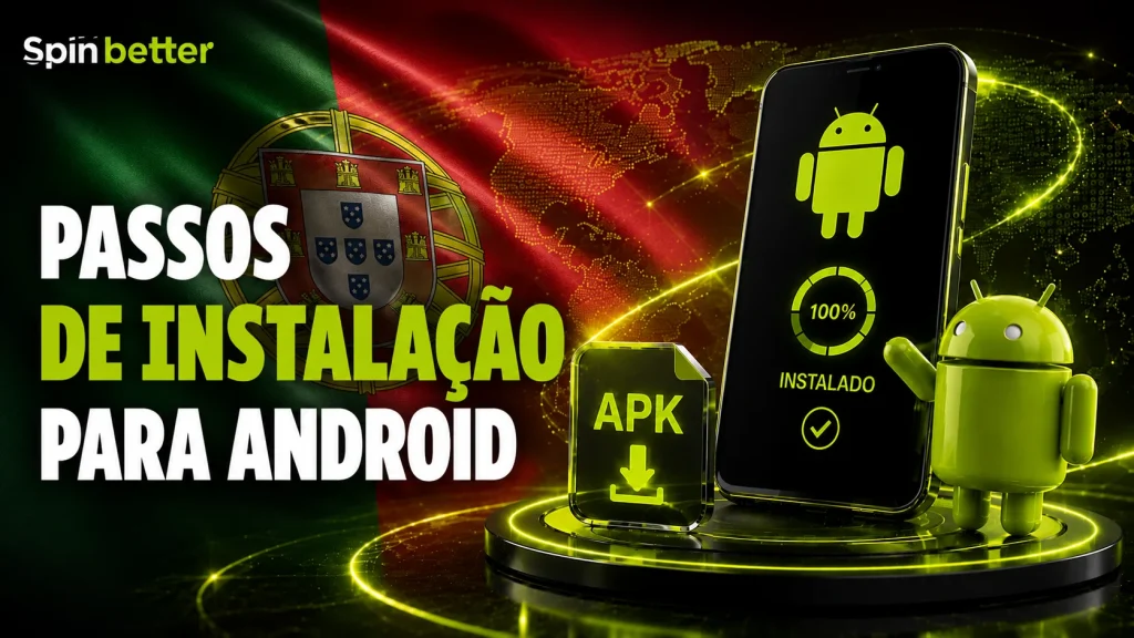 Guia de instalação da aplicação SpinBetter para Android