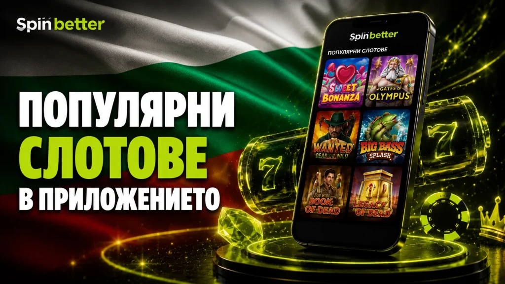 Популярни слотове в приложението SpinBetter