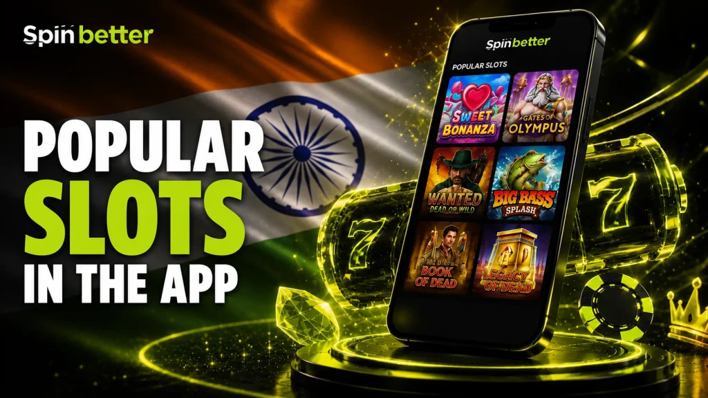 Popular slots in the SpinBetter app