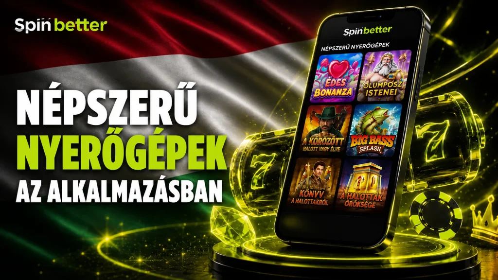 Népszerű nyerőgépek a SpinBetter alkalmazásban