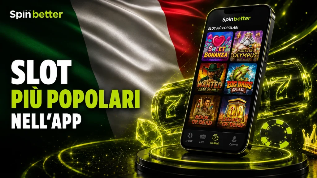 Slot più popolari nell'app SpinBetter