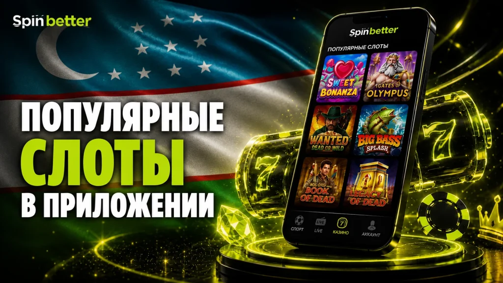 Популярные слоты в приложении SpinBetter
