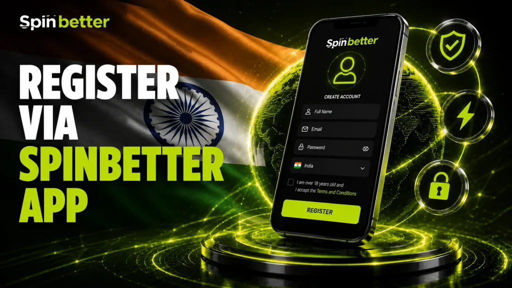 SpinBetter app registration