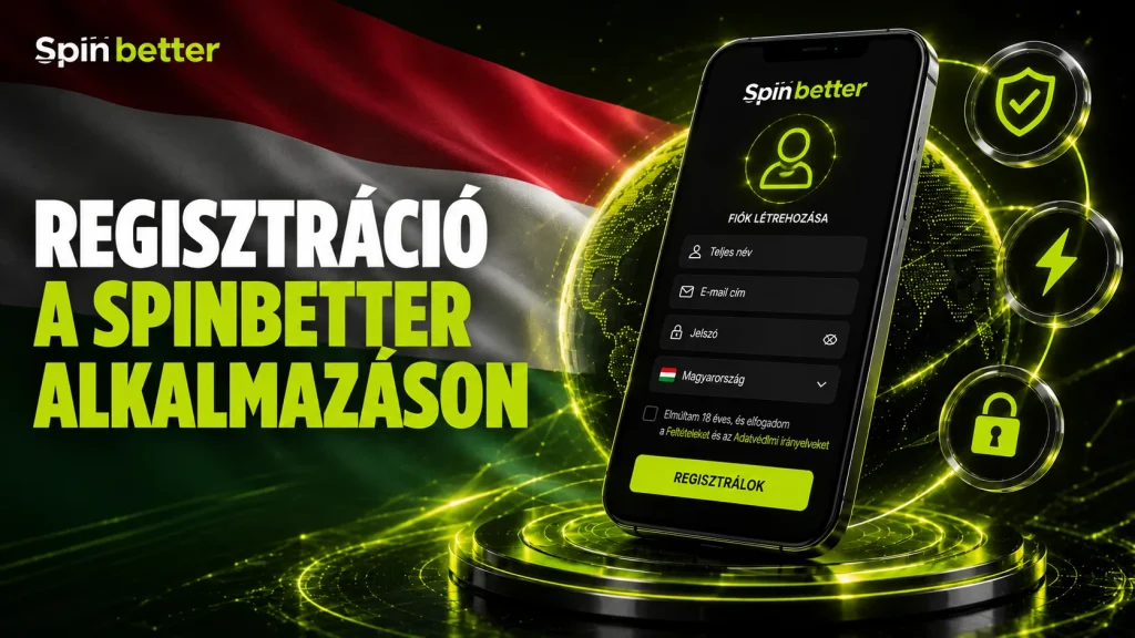 Regisztráció a SpinBetter alkalmazásban